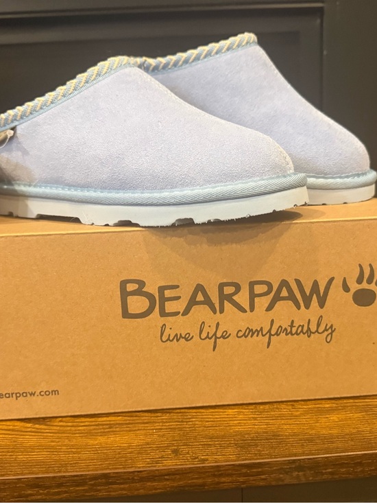 BearPaw Other - New BEARPAW Light Blue Cozy Slippers size 1